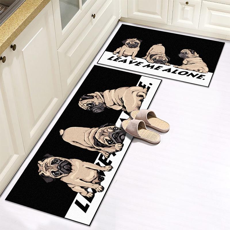 WTEMPO Kitchen Carpet Printed Carpet Thick Foot Mat Floor Mat Simple Door Mat Entrance Door Mat