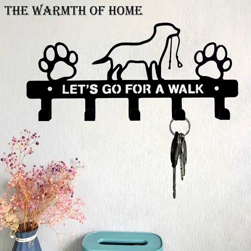 Iron Wall Hook Rack Metal Letter Key Holder Entryway Coat Towel Hanger Home Storage Organizer 22 Designs