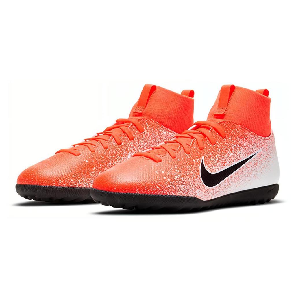 Nike Superfly 6 Club TF GS Hyper Crimson Black Kids Sneakers Orange White AH7345-801