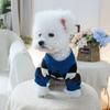 Pet Circle, Pet Clothing Dog Cat Clothing Clothing Soft Blue Coffee Rhombus Sweater