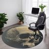 1pc Spiral Skull Office Round Area Rug, Under Office Chairs Bedroom Living Room Home Decor, Room Deco, Available in Various Sizes