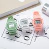 C08 Boys and Girls Student Electronic Watch Macaron Color Men's and Women's Sport Alarm Clock Waterproof Square Watches