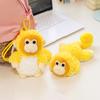 Boneca de Pelúcia de Macaco Dourado Fofo Kawaii Pelúcia Animal Macaco Chaveiro Recheado Animal Macio Criativo Presentes de Aniversário Pingente Fofo