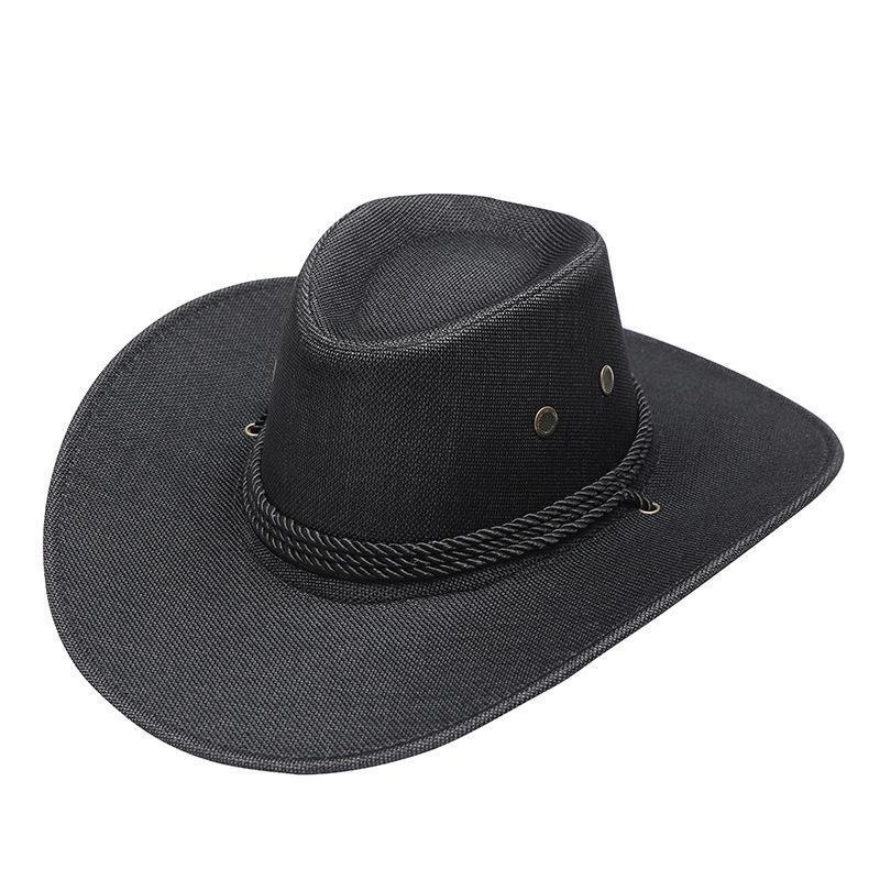 Western Cowboy Hat For Men Women Wide Brim Outdoor Travel Beach Sun Hat