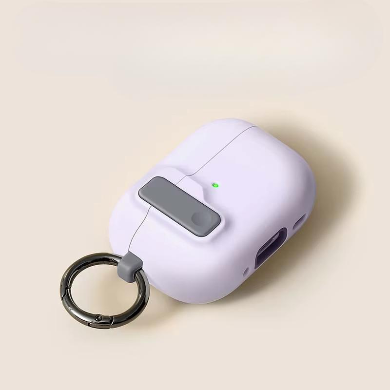 For Airpods 4 Earphone Shockproof Case Automatic Switch Secure Lock Protective Silicone Cover for Apple Airpods4 Accessories