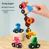Magnetic Train Toy for Kids - Iron Educational Building Blocks Track, Suitable for Ages 1-6.