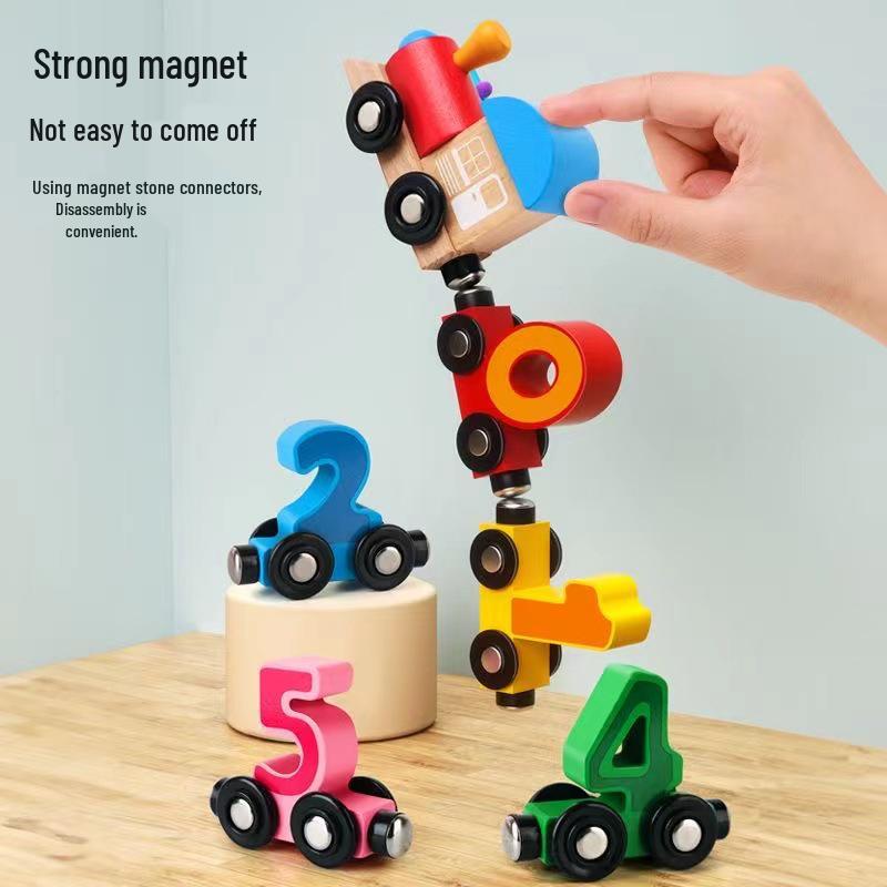 Magnetic Train Toy for Kids - Iron Educational Building Blocks Track, Suitable for Ages 1-6.