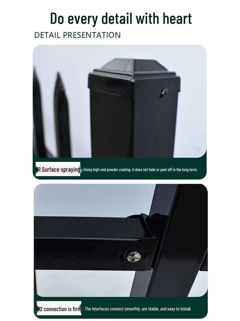 Cerca de Jardim de Ferro Forjado Pastoral e Suporte para Trepadeiras para Relvados