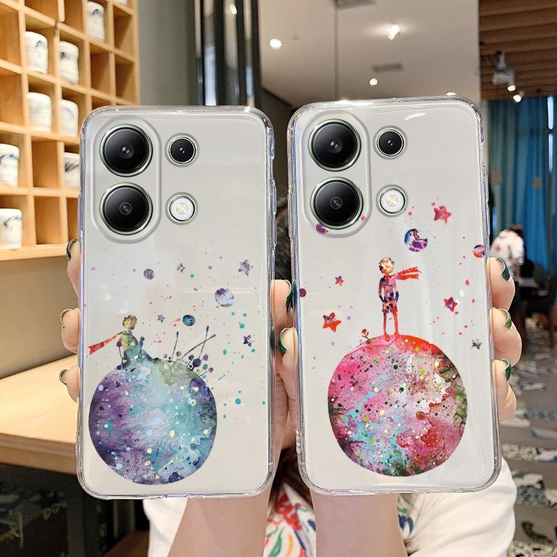 Cosmic Planet Case For iPhone Samsung A55 M34 S24 Xiaomi Redmi 13 Pro 14C Huawei Honor 200 Shockproof Phone Bumper TPU Anti-Scratch Clear Back Cover