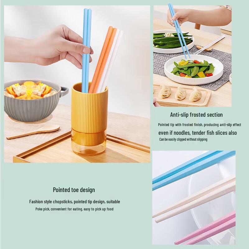 Colorful Alloy Chopsticks Set