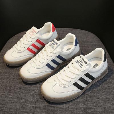 Chaussures d'entraînement allemandes rétro en cuir pour femmes, nouvelles chaussures d'été fines et respirantes à semelles souples, chaussures de sport décontractées, chaussures de planche