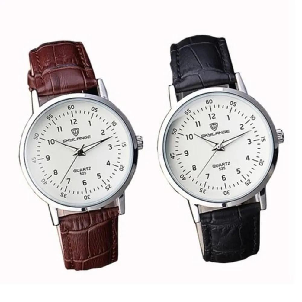Men s needle workplace preppy women s wrist fashion watch A16203_Braun