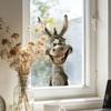 Abnehmbares Giraffen-Dekor Selbstklebende Wandaufkleber Kreativer Fensteraufkleber Wohnzimmer-Dekoration