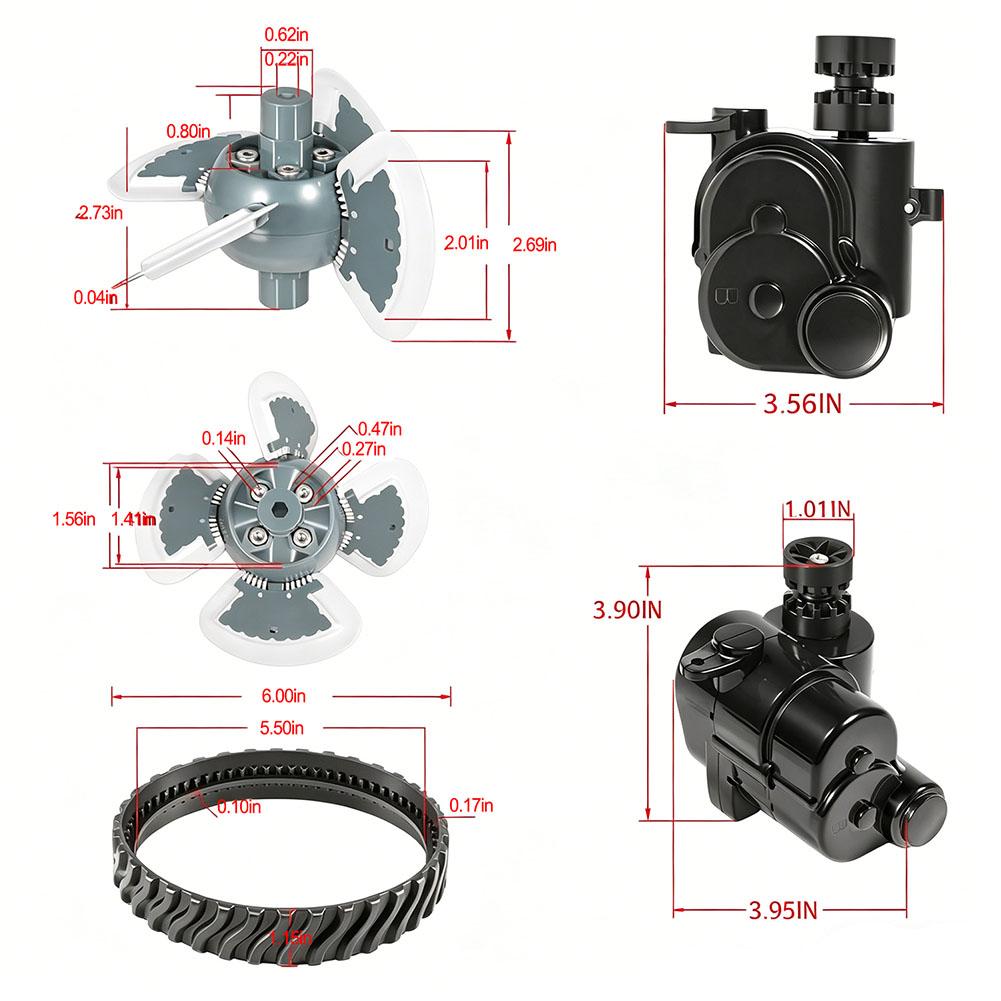 MX6 MX8 Tune Up Kit for Zodiac Pool Cleaner Compatible with R0524900 Turbine R0524700 R0524800 Directional Devices