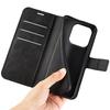 For OnePlus 15 5G Stand Case Anti-Scratch Calf Texture Leather Phone Cover
