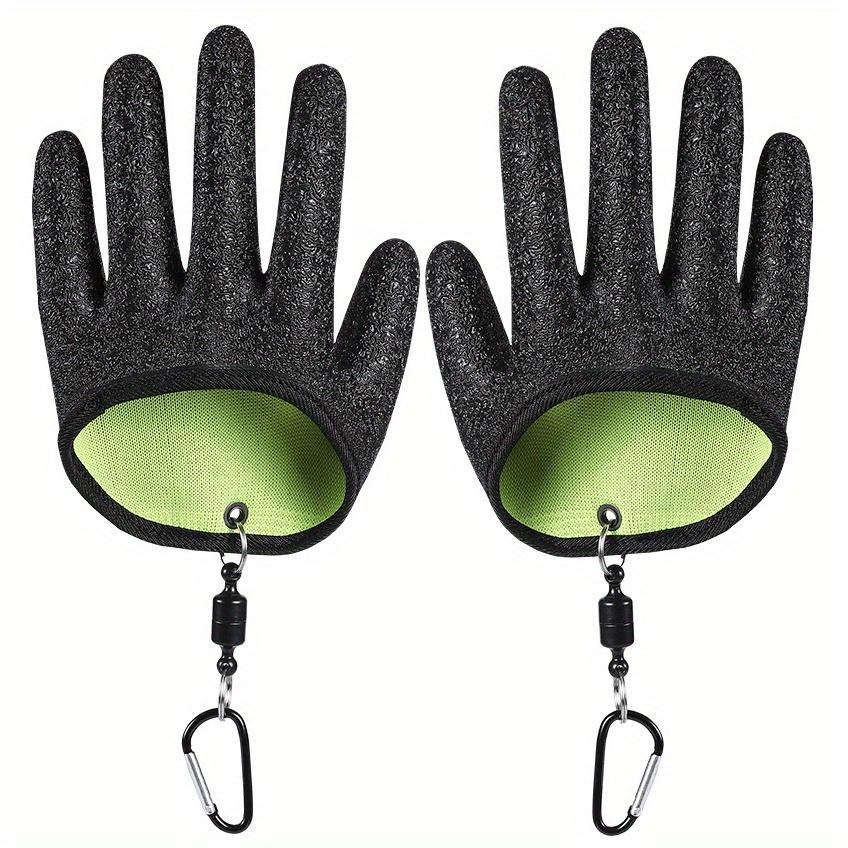 A Set of Fishing Gloves Designed To Prevent Slipping, Made From Latex Material , Lightweight, They Are Breathable and Suitable