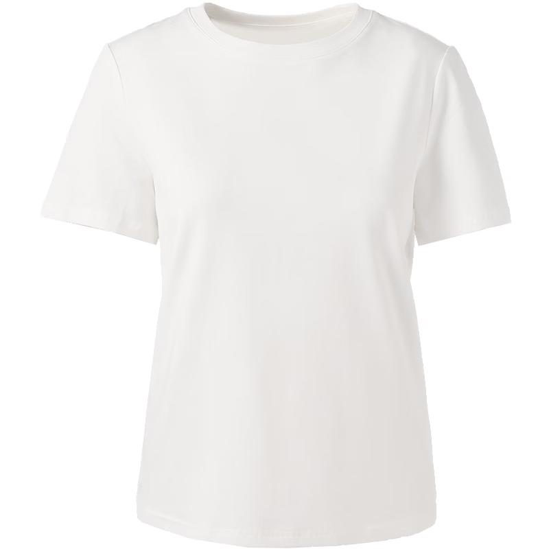Baitu Women s Simple Round Neck Knitted Short Sleeve T-shirt M