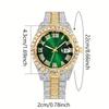Fashion Unisex Watch, Quartz Movement, Round Alloy Case, Analog Display, Alloy Strap, Perfect for Daily Wear, Parties, Gifts