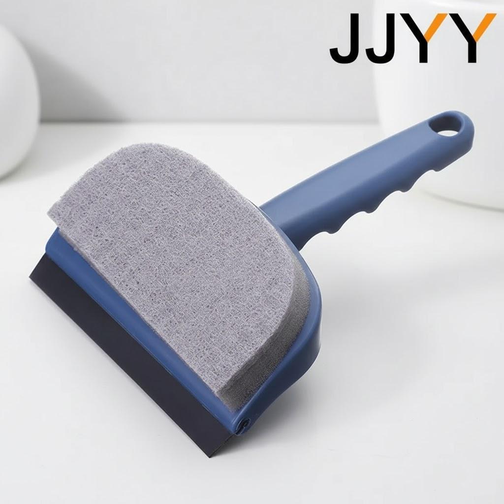 

Double Sided Cleaning Brush Window Glass Scraper Mirror Tool Household Cleaning Razor Tile Bathroom Clean Supplies синий