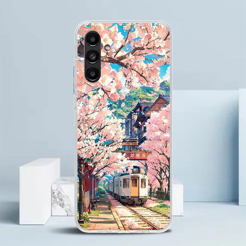 Anime Aesthetic Scenery Cover for Samsung Galaxy A17 A37 A57 A16 A26 A36 A56 A15 A14 A55 Phone Case A13 A53 A25 A35 A24 A34 A23