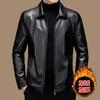 Sheepskin is really good leather men's leather jacket business casual slim fit leather jacket