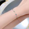 Zhuozhifan 2025 S925 Silver Para Color Bubble Bracelet-Anklet, Trendy & Versatile Summer Jewelry.