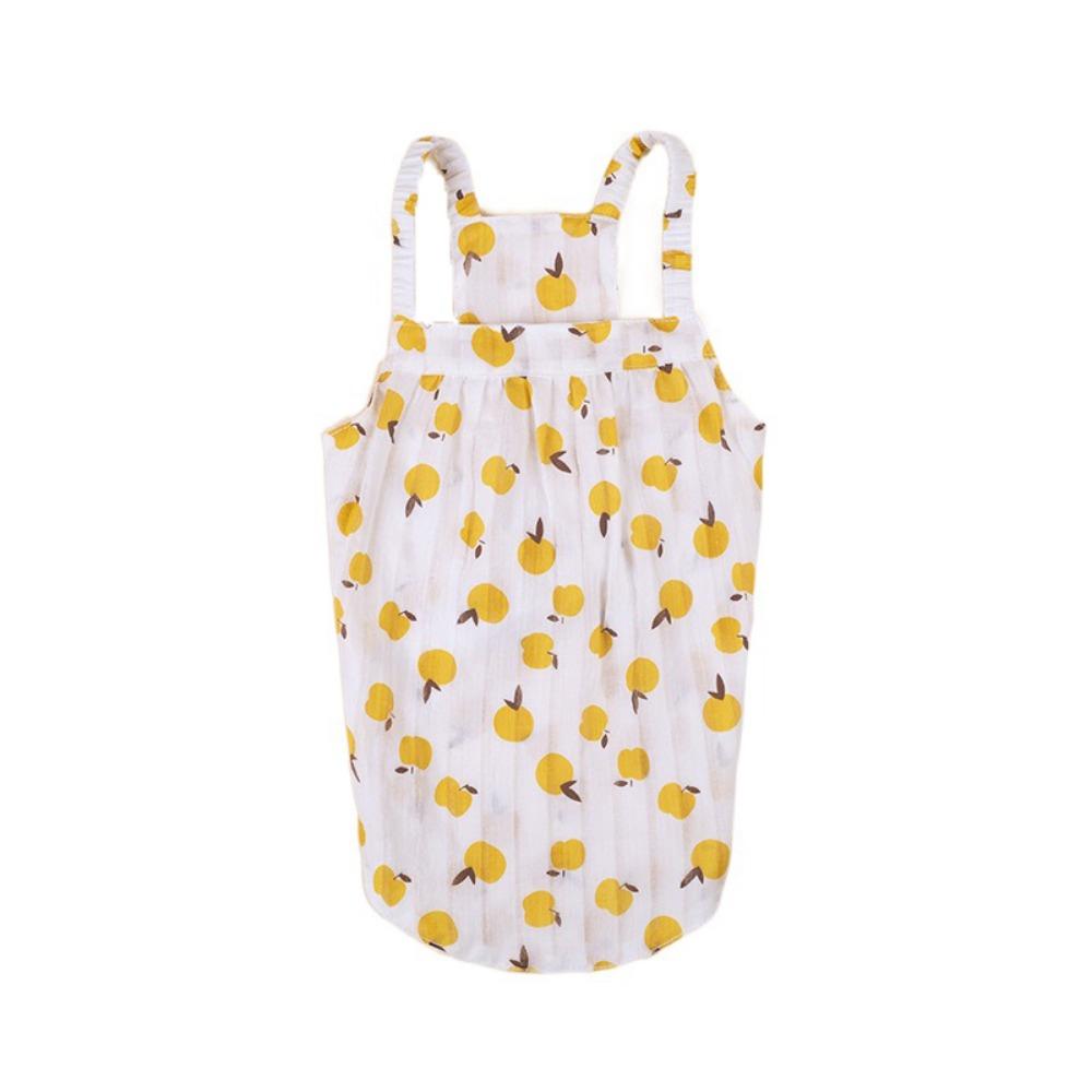 

Cute Summer Pet Vest Soft Dog Tank Top Dog Costumes Fruit Pet Print Vest Summer S оранжевый