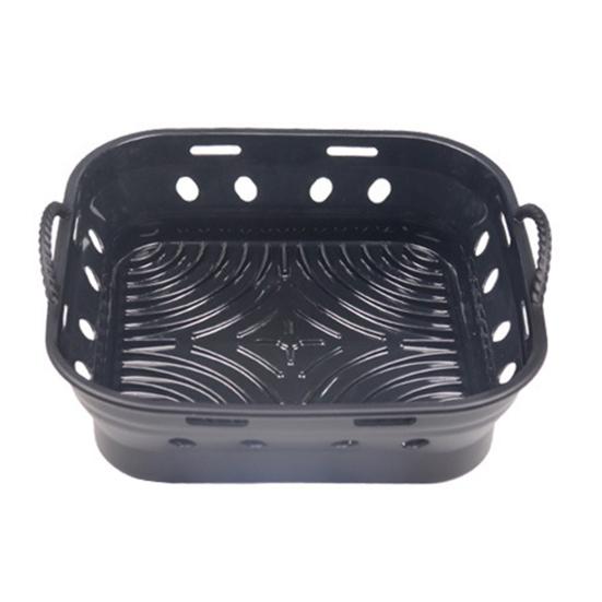 Foldable Round/Square Air Fryer Liner Basket 8.5 Inch Air Fryer Silicone Pot Reusable Baking Tray Accessories for 3.6-6.8 QT Oven Microwave