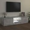 Vidaxl Szafka Pod Tv Z Led, Szarość Betonu, 140X40X35,5 Cm