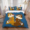 Chipmunk Duo Print 3Pcs Bedding Setduvet Cover With 2 Bedropillowcase Home Birthday Gift