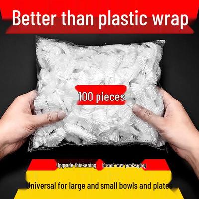 Mažo lokio elastiniai maistinio plastiko dangteliai - Apsaugantys nuo dulkių ir savaime užsandarinantys maisto likučiams