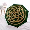 1pc Celtic Knot Automatic Open/Close Umbrella, Portable Folding Umbrella for Travel, Themed Events, It is suitable as a gift for various festivals, Ou