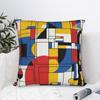 Soft and Sweet Sofa  Piet Mondrian De Stijl Decoration Pillowcases Stuff  Pillow Covers Zippered Multiple Sizes