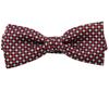 8 (eight) Striped Bow Tie, Polka Dot Pattern, J - Red X Black X Gray Diamond