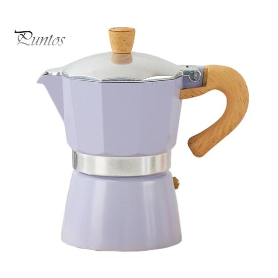 

Кофеварка Moka Pot Espresso Maker 150 мл, легкая кофеварка для плиты, простая в использовании итальянская кофеварка для насыщенного эспрессо, латте, капучино 150ML фиолетовый