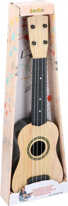 Gitara Ukulele Dla Dzieci 4 Struny Duża Eddy Toys 57Cm