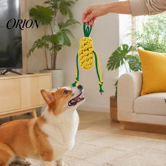 Engaging Sound Toys for Indoor Play Squeaky Cotton Rope Dog Chew Toy Aggressive Chewers, Vegetable Shaped Puppy Teething Pet Boredom Relief