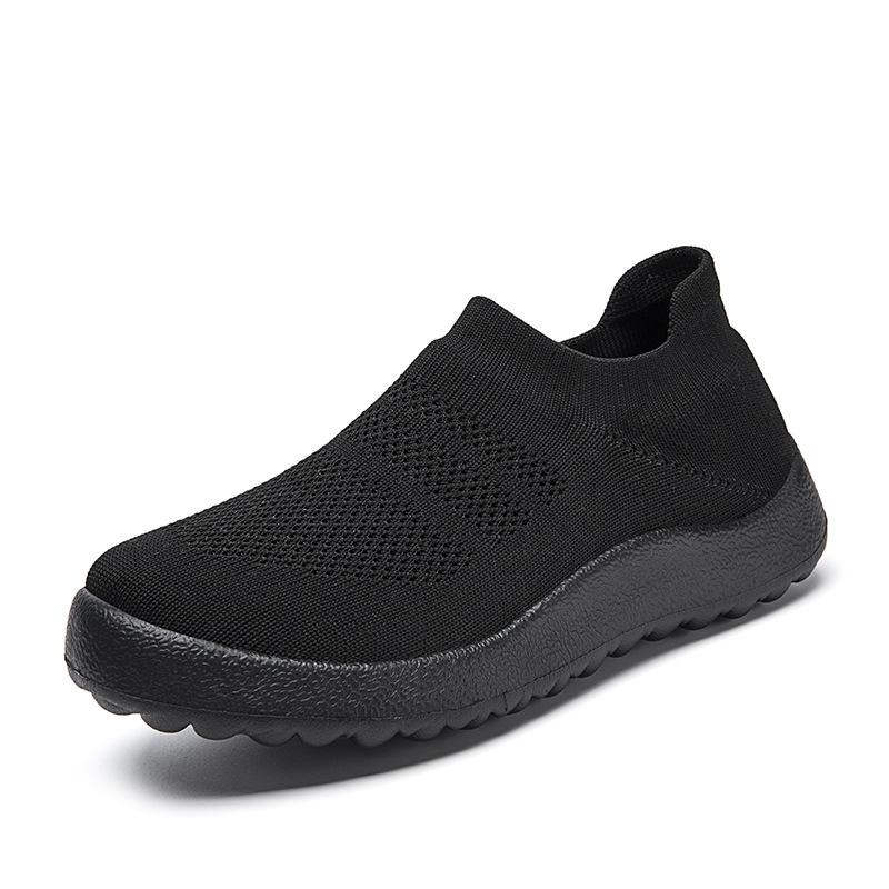 Fashion Men's Ultra Light Sports Shoes with Foot Covers Casual Breathable Sports Shoes Simple Comfortable Casual Men's Shoes