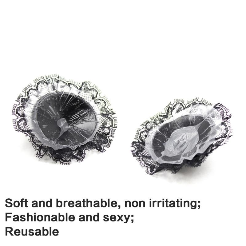 Women Sequins Tassels Nipple Cover Reusable Adhesive Pasties Breast Cover Lace Sticky Bra Chest Pad Lingerie Accessories