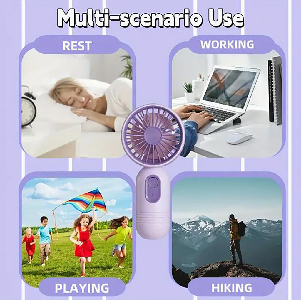 1pc Mini Portable Fan Handheld Fan - the Perfect Companion for Office, Outdoor, Travel, and Camping Adventures