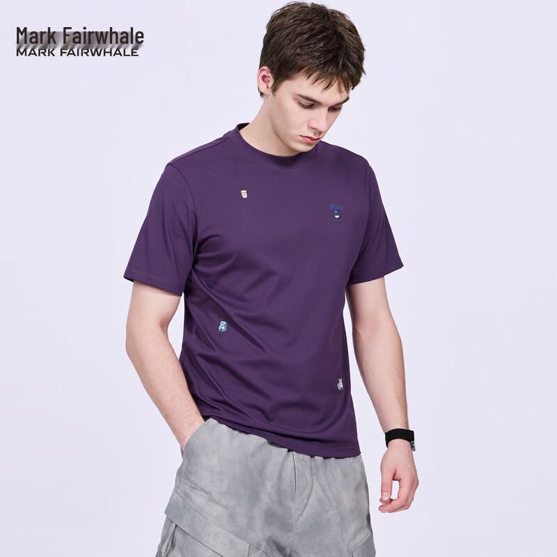 

Mark Fairwhale Men s Embroidered Antibacterial Short Sleeve T-Shirt 3XL