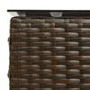 Garden Sofa Set with Cushions 2 pcs Brown and Red Poly Rattan