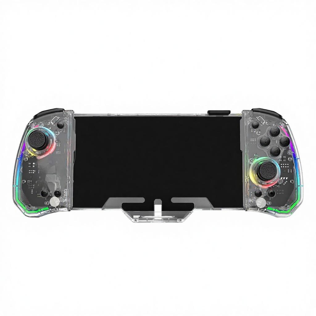 LinYuvo KS43 Wired Game Controller for for OLED RGB Backlit Joystick with Macro Mapping E-sports Grade Buttons