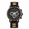 BOBO BIRD 2021 New Men's Wooden Analog Quartz Watch with Gift Box (Black)