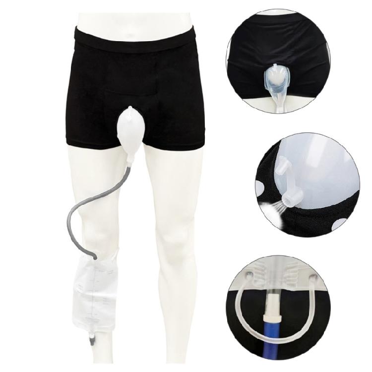 Ganztägiger Komfort Herren-Inkontinenzslips mit tragbarem Urinal und auslaufsicherem Design Silikon zur Unterstützung älterer Menschen