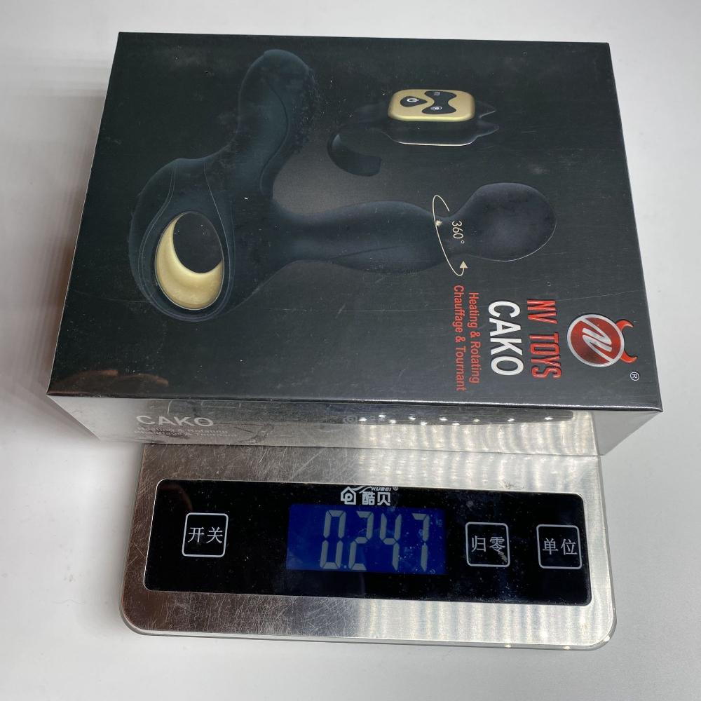 Men's Prostate Massager With Rotation Wireless Remote Heating Anal Plug Vibrator