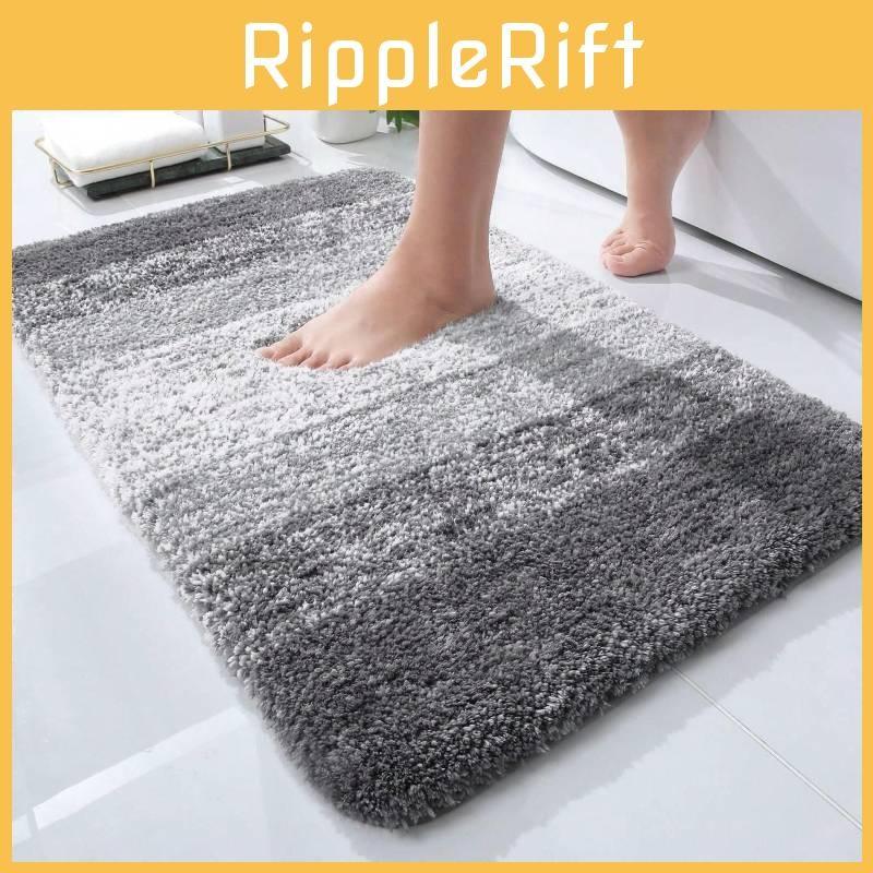 Plush Gradient Simple Floor Mat Bathroom Use To Water Absorption And Slip Anti