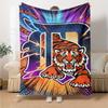 Detroit Tigers Print Flannel Blanket High Quality Warm Comfortable Cover for All Seasons Perfect for Gifts Home Decor
