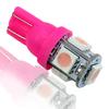 10pcs Pink Purple T10 158 192 194 168 W5W 5050 SMD 5 LED Car Wedge Tail Side Lights Lamp Bulb Dome License Map Light Accessories Dome Lights 6