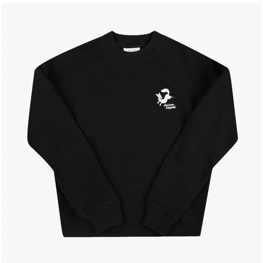 MaiSon KitSune Nw00306km0307 P199 Fancy Fox Embroidery Women S SweatShirt